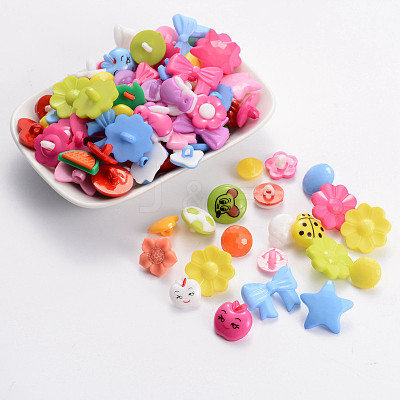 Acrylic Shank Buttons BUTT-A008-M06-1