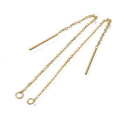 304 Stainless Steel Earring Findings STAS-S070-01-G-1