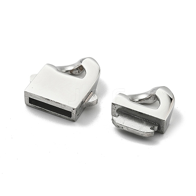 304 Stainless Steel Bayonet Clasps STAS-B082-01F-P-1