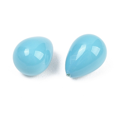 Electroplate Opaque Glass Beads GLAA-A044-02E-1