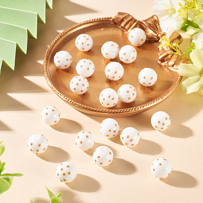 20Pcs Handmade Bumpy Lampwork Beads LAMP-TA0002-36-1