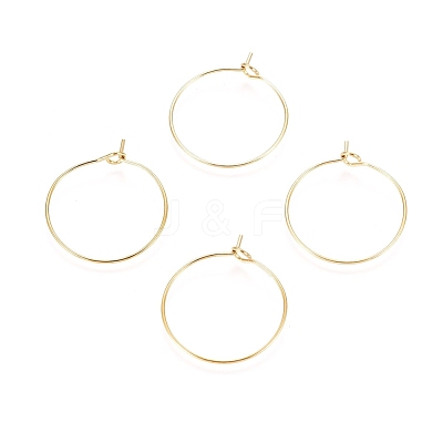Ion Plating(IP) 316L Surgical Stainless Steel Hoop Earring Findings X-STAS-D164-05G-1