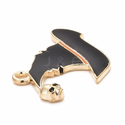 Halloween Alloy Enamel Pandants ENAM-C004-08-1