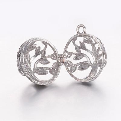 Brass Cage Pendants KK-K173-03P-1