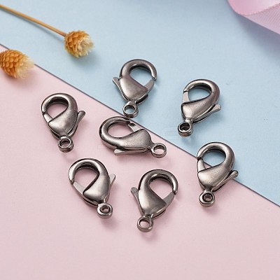 Brass Lobster Claw Clasps X-KK-903-B-NF-1