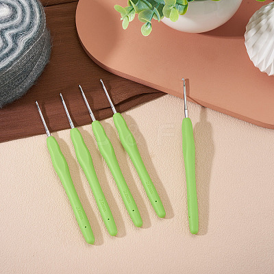 TPR Handle Aluminum Crochet Hook Needles TOOL-TA0001-13G-1