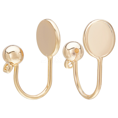 12Pcs Brass Cuff Earring Findings KK-BBC0010-22G-1