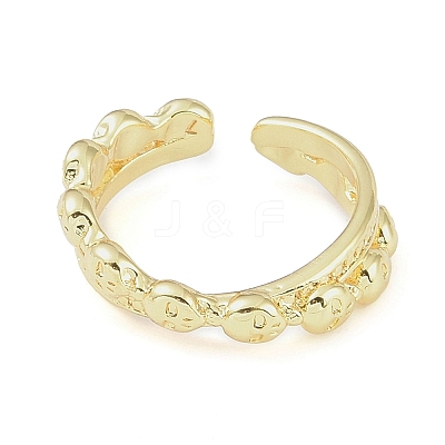 304 Stainless Steel Open Cuff Rings for Women RJEW-H229-02G-06-1