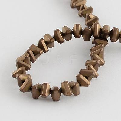 Electroplate Non-magnetic Synthetic Hematite Beads Strands G-R208-01-1