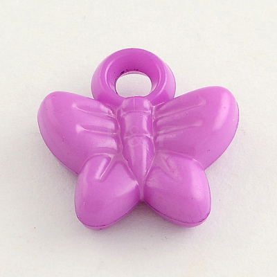 Opaque Acrylic Butterfly Charms SACR-Q099-M77-1
