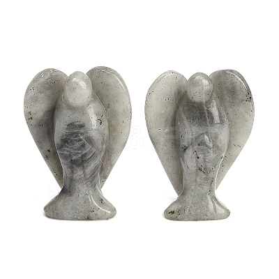 Natural Labradorite Carved Angel Figurines G-O200-03J-11-1
