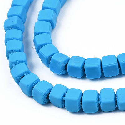 Handmade Polymer Clay Beads Strands CLAY-S092-78D-1