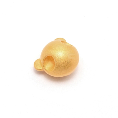 Frosted Alloy Beads PALLOY-WH0094-09-1