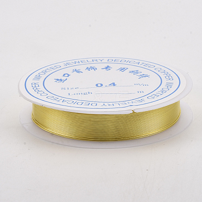 Round Copper Jewelry Wire X-CWIR-Q006-0.6mm-G-1
