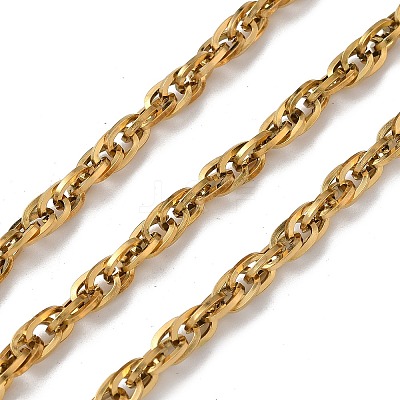 Ion Plating(IP) 304 Stainless Steel Rope Chains CHS-H025-16G-03-1
