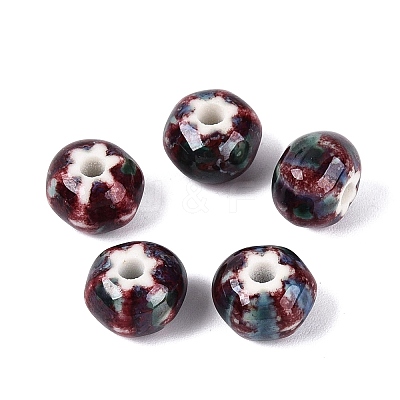 Vintage Handmade Porcelain Beads PORC-Q006-07L-1