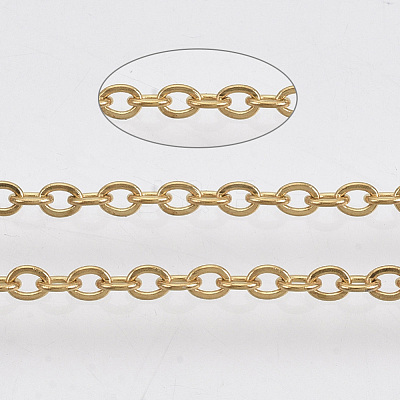 3.28 Feet 304 Stainless Steel Cable Chains X-CHS-R002-0.5mm-G-1