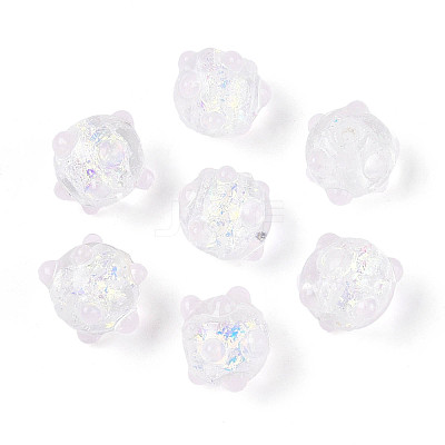 Handmade Foil Lampwork Beads Strands FOIL-T008-02H-1