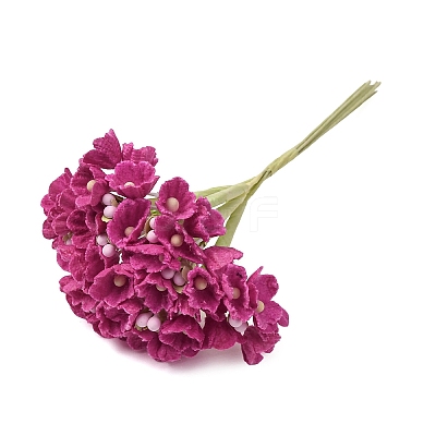 Cloth & Paper & Iron Artificial Mini Flower Bouquet for DIY Crafts FB-CBA59DF-02B-1