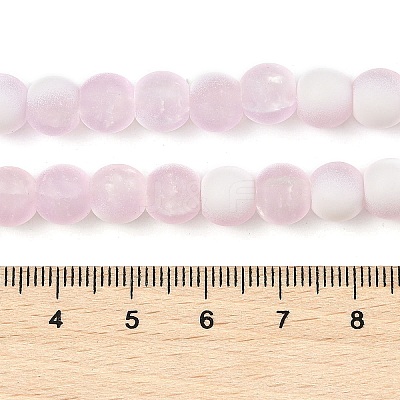 Frosted Crackle Glass Beads X1-GLAA-U001-6mm-M03-1