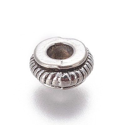 Tibetan Style Alloy Beads TIBEB-ZN577-AS-1