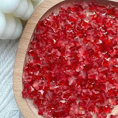 30Pcs Frosted Glass Beads PW-WGAB1F9-08-1