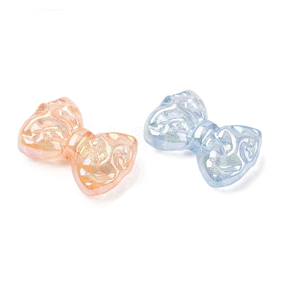Luminous & UV Plating Transparent Acrylic Beads MACR-L015-13-1