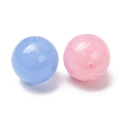 Two-Tone Imitation Gemstone Acrylic Beads AC-CBA7B05-14-1