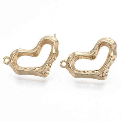 Brass Stud Earring Findings KK-R130-039A-NF-1
