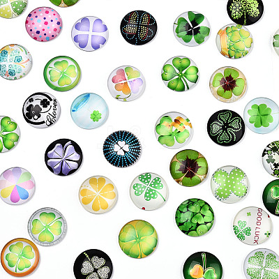 Flatback Glass Cabochons for DIY Projects GGLA-ZX026-25mm-07A-1