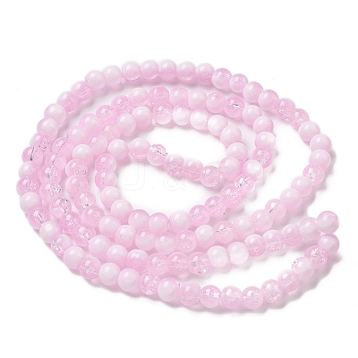 Crackle Glass Beads Strands GLAA-U001-6mm-03-1