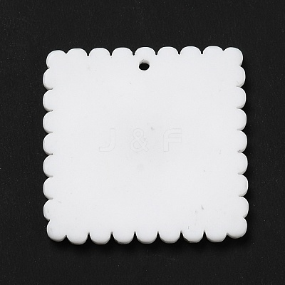 Opaque Acrylic Pendants SACR-P014-12A-1