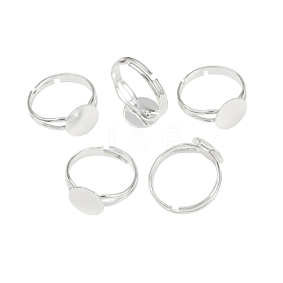 Brass Ring Components KK-C3044-10mm-S-1