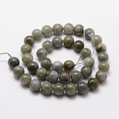 Natural Labradorite Bead Strands G-O155-05B-4mm-1
