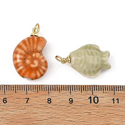 Handmade Porcelain Pendants PALLOY-JF05924-1