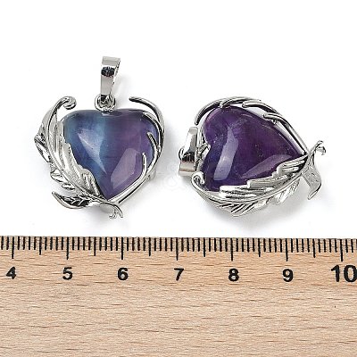 Natural Colorful Fluorite Pendants G-Q025-01P-03-1