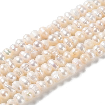 Natural Cultured Freshwater Pearl Beads Strands PEAR-E018-45-1