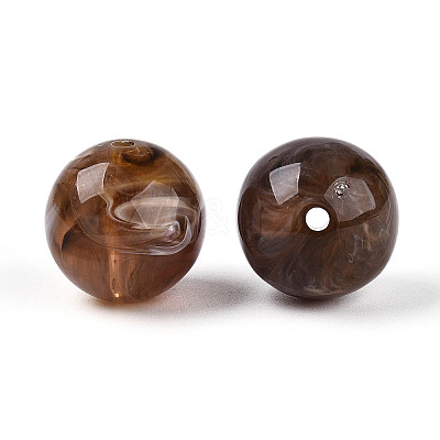 Round Acrylic Imitation Gemstone Beads OACR-R029-16mm-19A-1