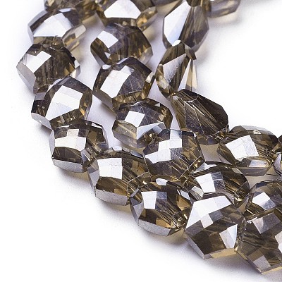 Electroplate Glass Beads Strands EGLA-F143-A-PL01-1