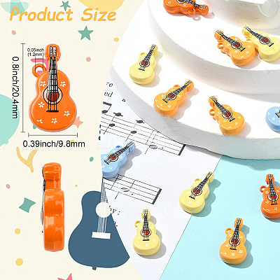 16Pcs 4 Colors Spray Painted Zinc Alloy Pendants FIND-CJ0005-51-1