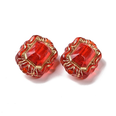 Transparent Acrylic Beads OACR-E015-11-1