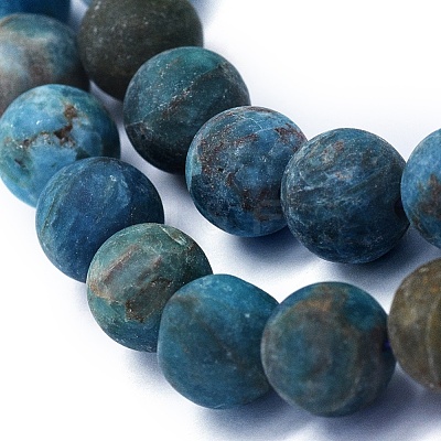 Natural Apatite Beads Strands G-E561-03-10mm-1