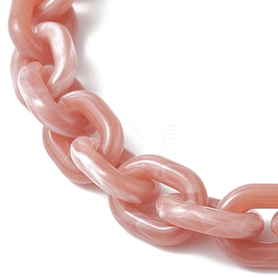 4Pcs 4 Colors Acrylic Cable Chain Purse Decorative Chains AJEW-BA00178-1