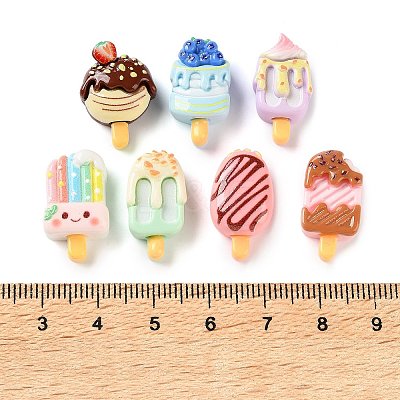 Opaque Resin Imitation Food Cabochons RE-CBAC151-02-1