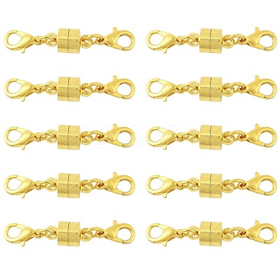 12Sets Brass Magnetic Clasps Converter KK-FS0001-95G-1