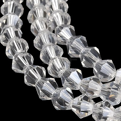 Transparent Electroplate Glass Beads Strands EGLA-A039-T2mm-B13-1