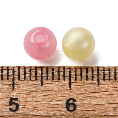Luminous Opaque Acrylic Beads OACR-G052-11B-1