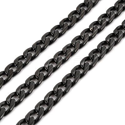 PVD Vacuum Plating 304 Stainless Steel Cuban Link Chains CHS-K016-02A-EB-1