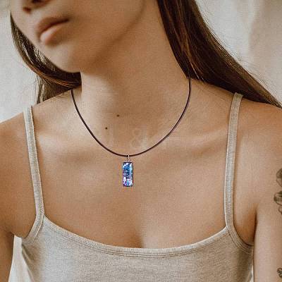 10Pairs 10 Style Bohemian Style Glass Pendants STAS-SZ0003-09-1