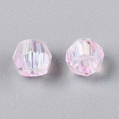 Transparent Spray Painted Glass Beads LS-EGLA-N018-4mm-11-1